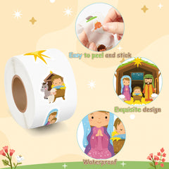 BeYumi nativity detail stickers showcase angels and animals for journaling.