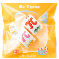 BeYumi pi day stickers for bottles and bags with vibrant colors.