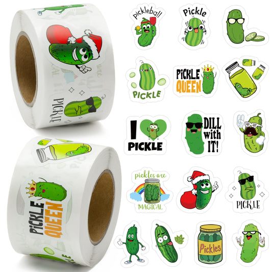 BeYumi pickle sticker roll with diverse designs ideal for scrapbooks