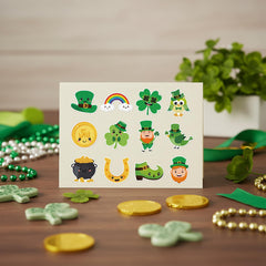 BeYumi rainbow and gold design stickers for bright decorations and gifts