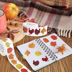 BeYumi stickers on envelopes for cheerful fall mailings