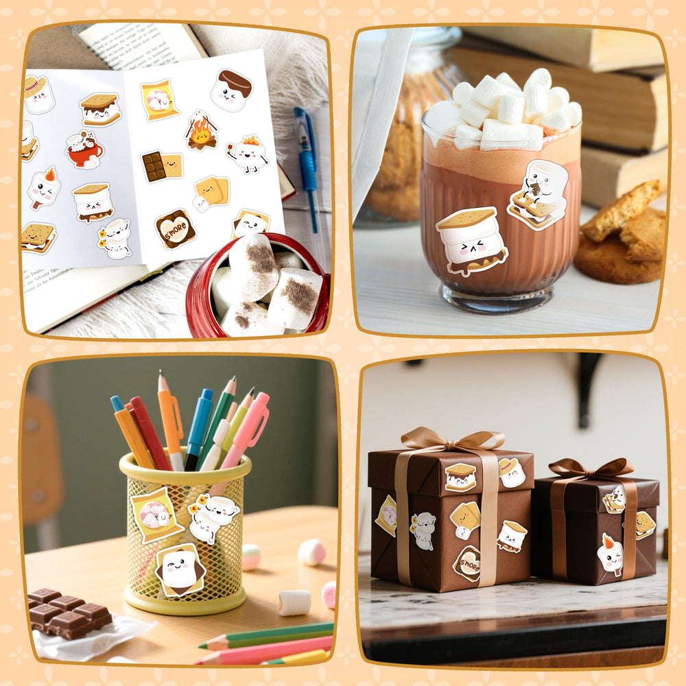 BeYumi stickers on notebooks and scrapbooks add playful mood