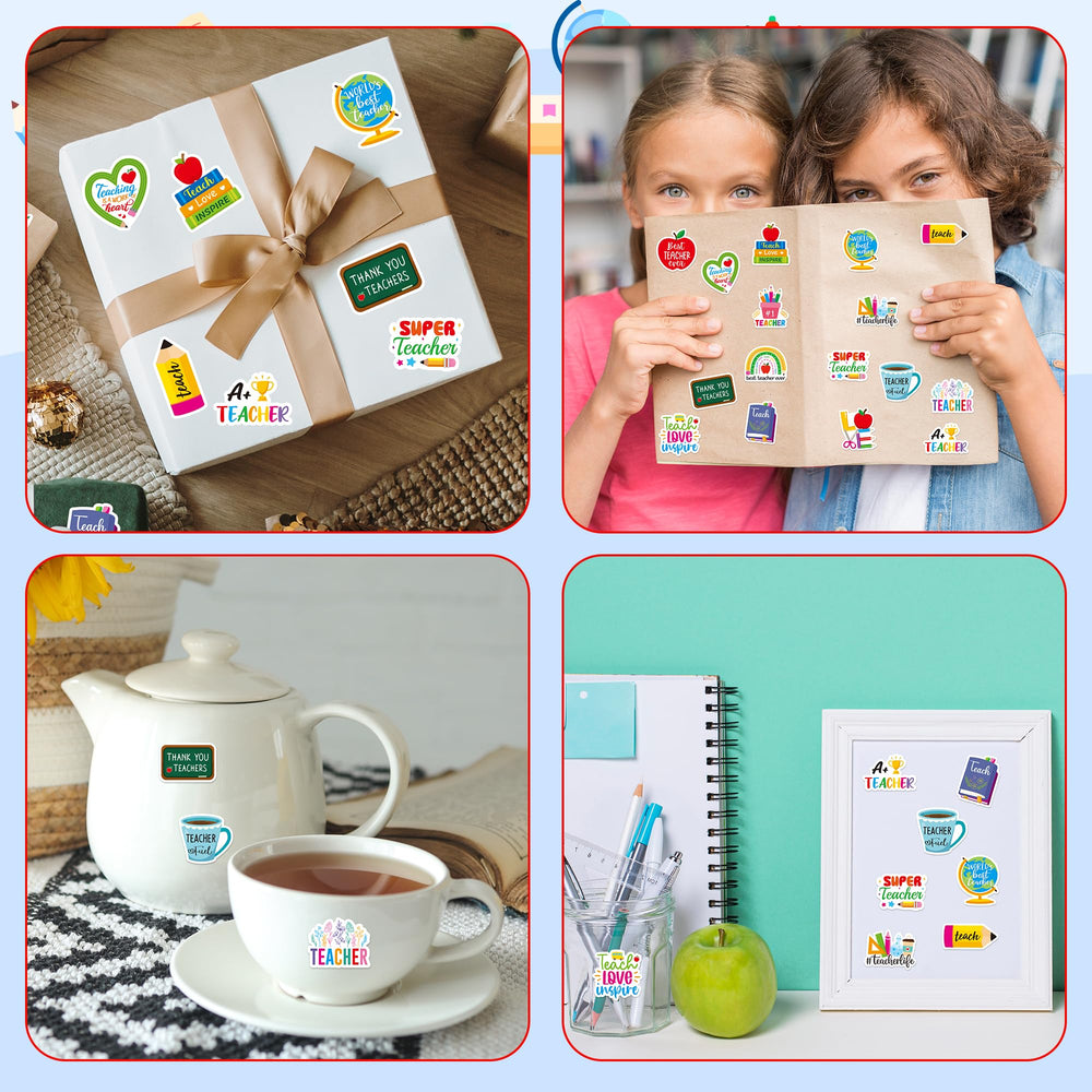 BeYumi Thank You Teacher stickers brighten classroom decor with positive reminders.