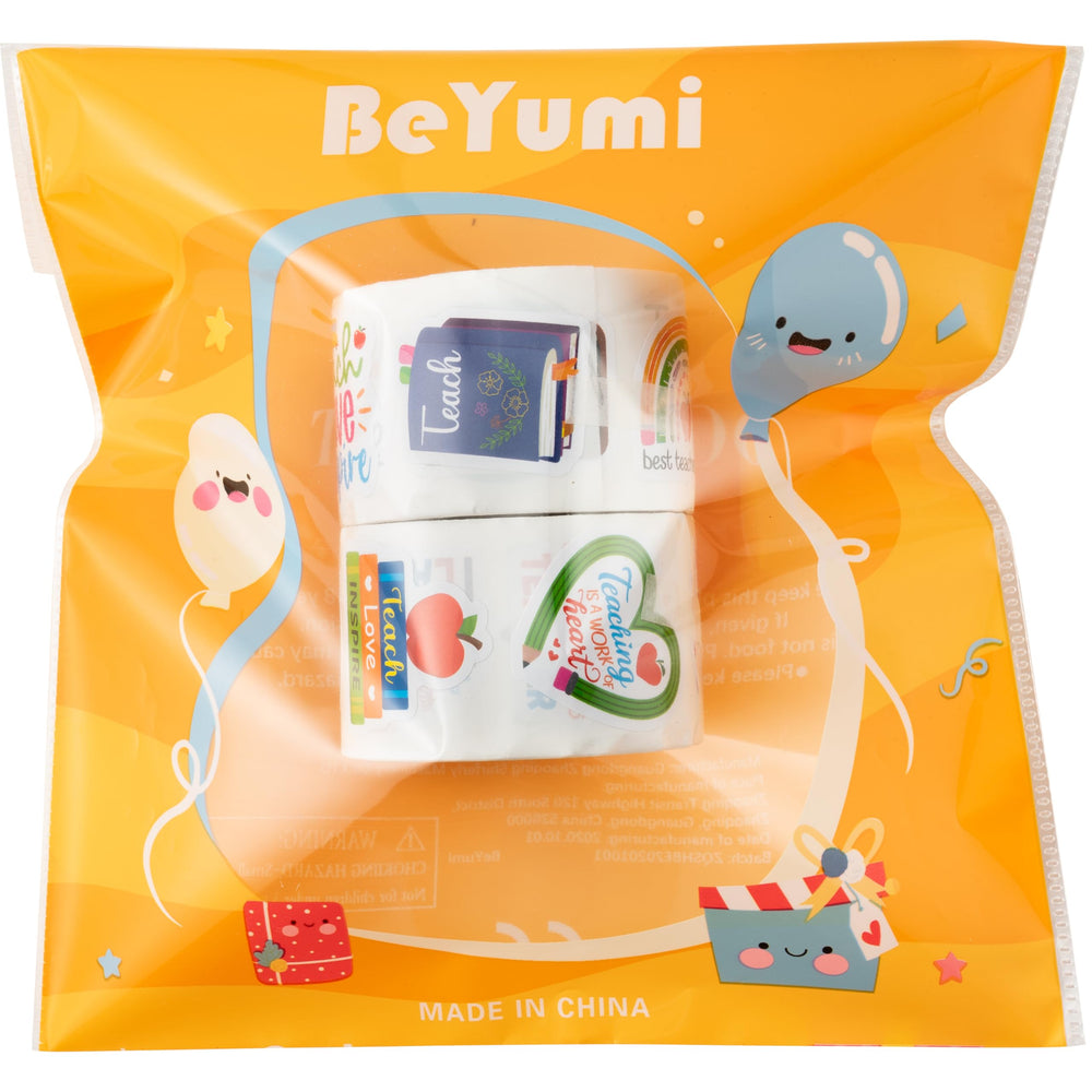 BeYumi two-roll packaging keeps supplies organized for classrooms.