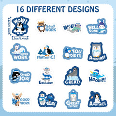 BeYumi winter polar animal stickers roll2 sturdy waterproof surface-safe rewards for kids.