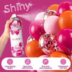 Bezente Balloon Shine apply-on-balloons enables quick, even coverage with a 2-second spray.