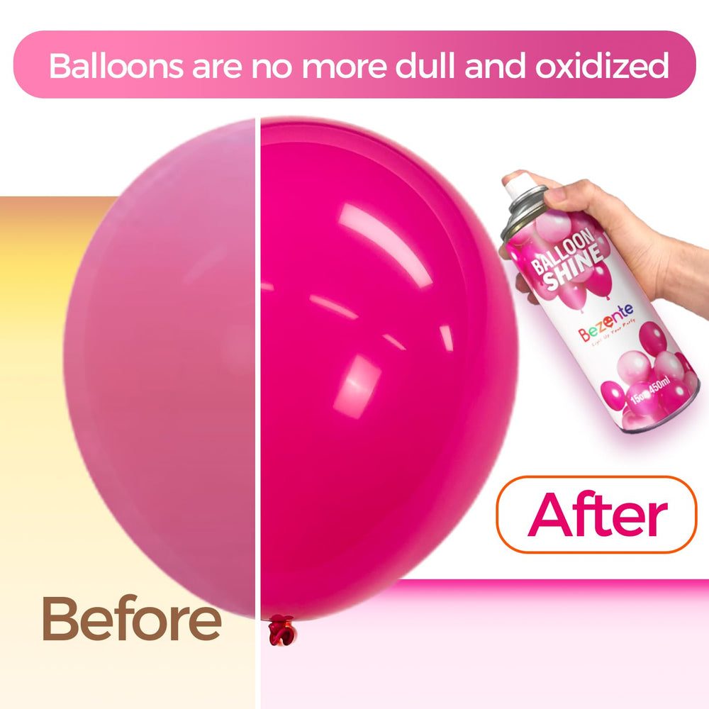 Bezente Balloon Shine Spray at an outdoor party, keeping balloons brilliant in sunlight and breeze.
