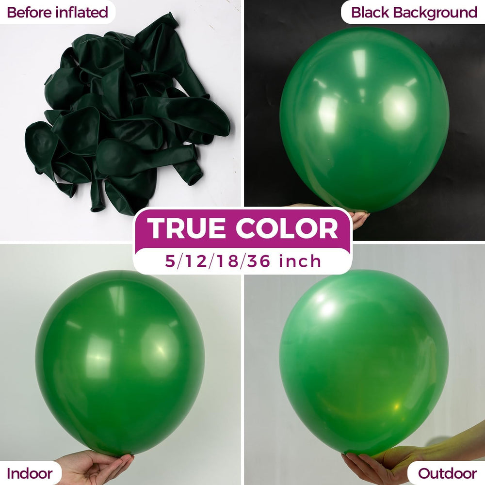 Bezente giant green balloon with 33 ft ribbon for playful, easy setup.