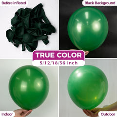 Bezente giant green balloon with 33 ft ribbon for playful, easy setup.