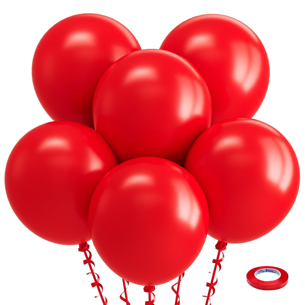 Bezente red balloon 18 inch close-up for bold party decor and festive ambiance