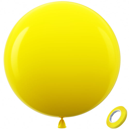 Bezente yellow giant balloon (36-inch) with vibrant color for bold party decor.
