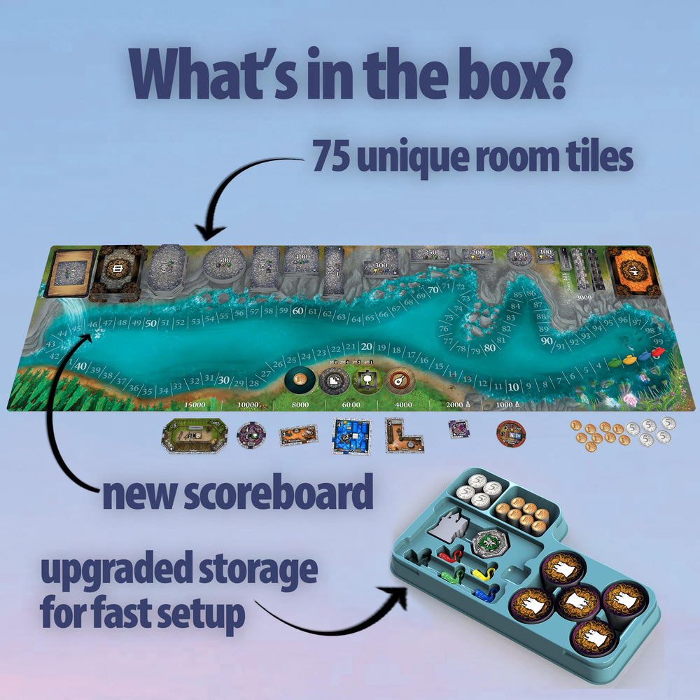 Bezier Games completed room rewards highlight scoring opportunities.