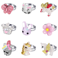 BGSHEMNI rainbow ring adds cheerful color for everyday wear and role-play.