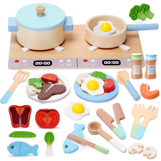 BGdoyz Play Kitchen Stove invites imaginative cooking at home.