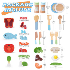 BGdoyz Wooden Pots and Pans invite tactile pretend meals.