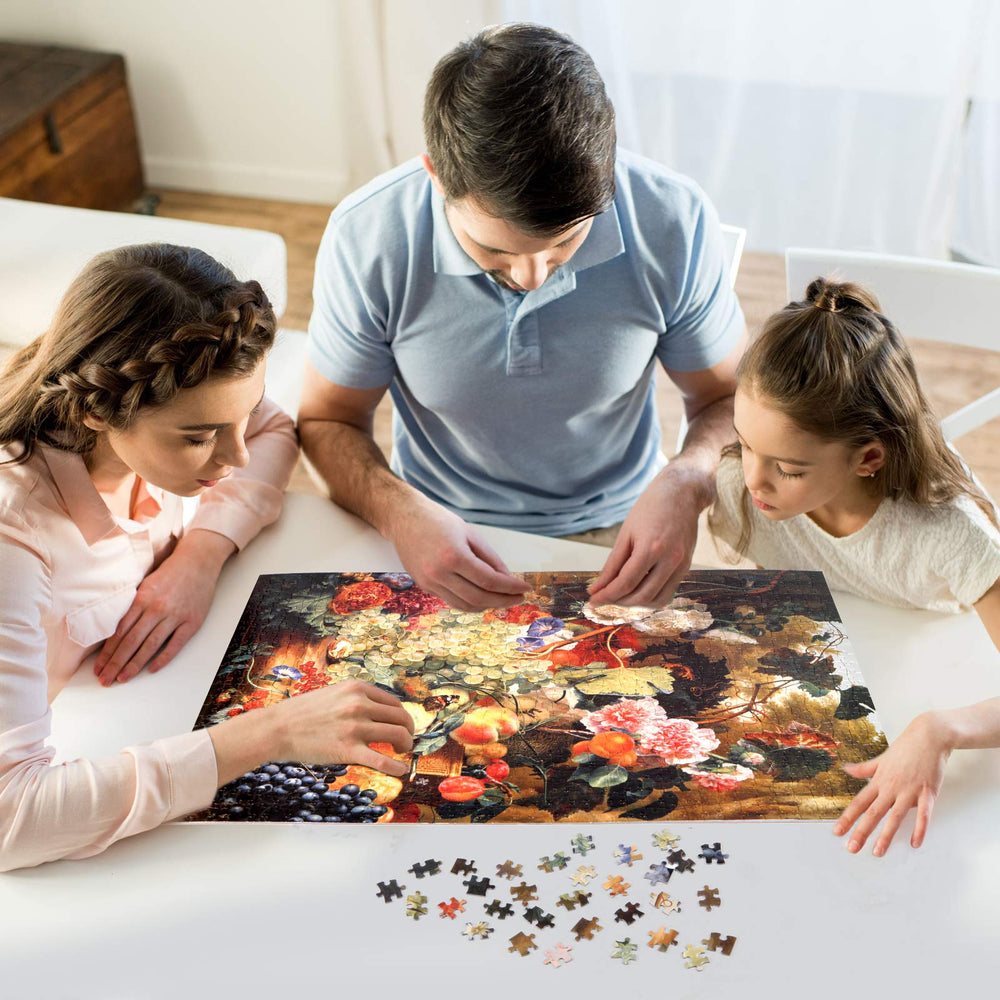 Bgraamiens Fruit Feast puzzle assembled art reveals a playful, satisfying finish