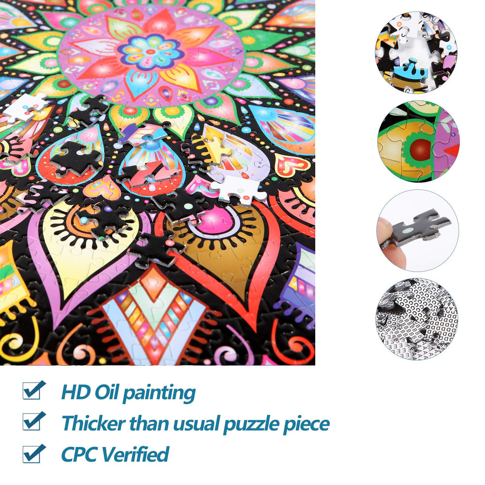 Bgraamiens puzzle 1000 pieces on sturdy chipboard for durable sessions.