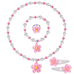 BGSHEMNI flower necklace for toddlers, easy to wear during pretend play