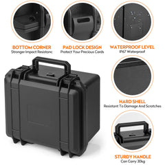 Bheddi graded card storage box interior highlights foam slots for organization.