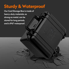 Bheddi graded card storage box compact travel-ready design.