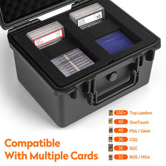Bheddi graded card storage box waterproof shell protects cards during travel.