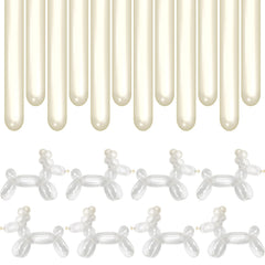 BHUCUTU 260Q long balloons in clear finish for creative balloon animals and decor.