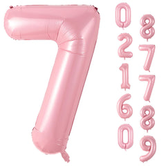 Biapian 40 inch pink 7 balloon set for dramatic birthday backdrop