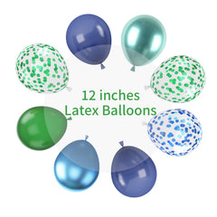 Biapian blue confetti balloon close-up ready to elevate celebrations