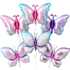 Biapian butterfly balloons pastel gradient enhance garden party decor
