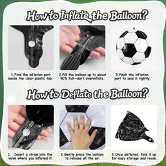 Biapian 22-inch soccer balloons ideal for game-day celebrations.