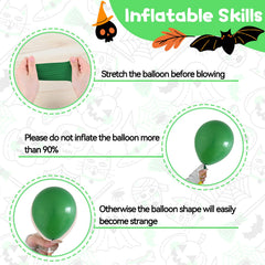Biapian Halloween balloons with black bat print for bold doorway decor.