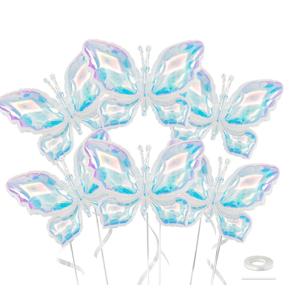 Biapian iridescent butterfly balloon 65x48cm with shimmering finish for weddings