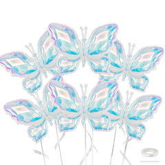 Biapian iridescent butterfly balloon 65x48cm with shimmering finish for weddings