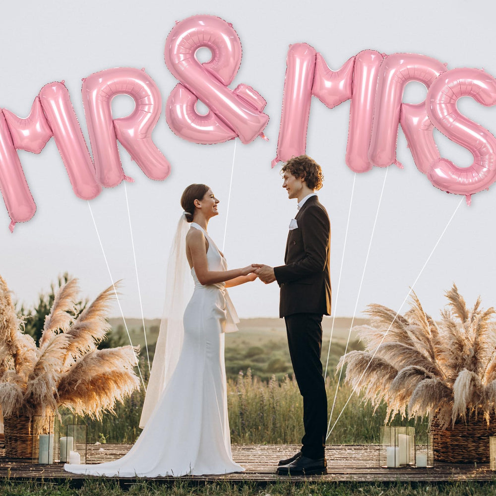 Biapian pink foil balloon ideal for weddings and elegant celebrations.