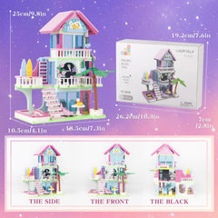 Bibilock three-level villa encourages building challenges and fine motor skill development.