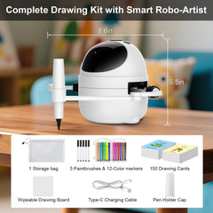 Reusable drawing board with BiBiSi for easy erase and redraw.