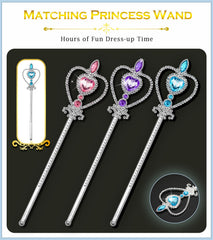 BIBUTY gemmed princess tiara adds sparkle to pretend playtime.
