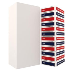 Bicycle 12-pack shows six red and six blue decks for larger game nights.