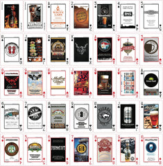 Bicycle Craft Beer Playing Cards card face brewery logo, a visual celebration of American craft.