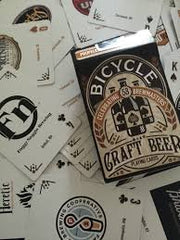 Bicycle Craft Beer Playing Cards face design with USA breweries logos highlights diverse brewing.