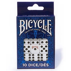 Bicycle dice 10-die package front view for versatile tabletop gaming.