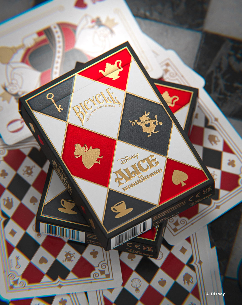 Official Bicycle brand playing cards for collectors and fans.