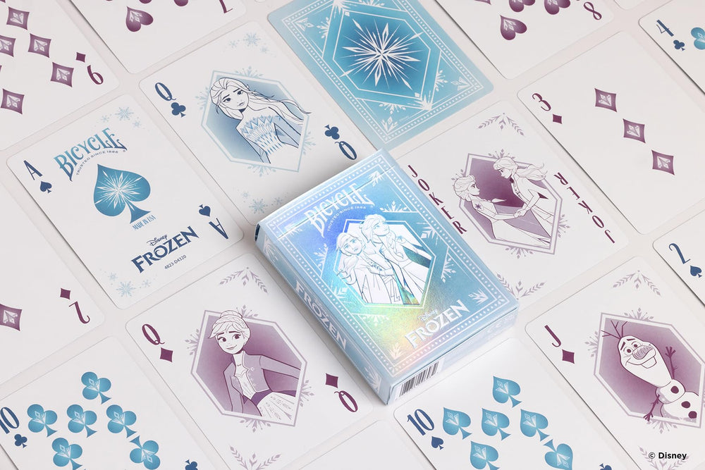 Bicycle Frozen deck with Nokk and Bruni artwork enhancing theme