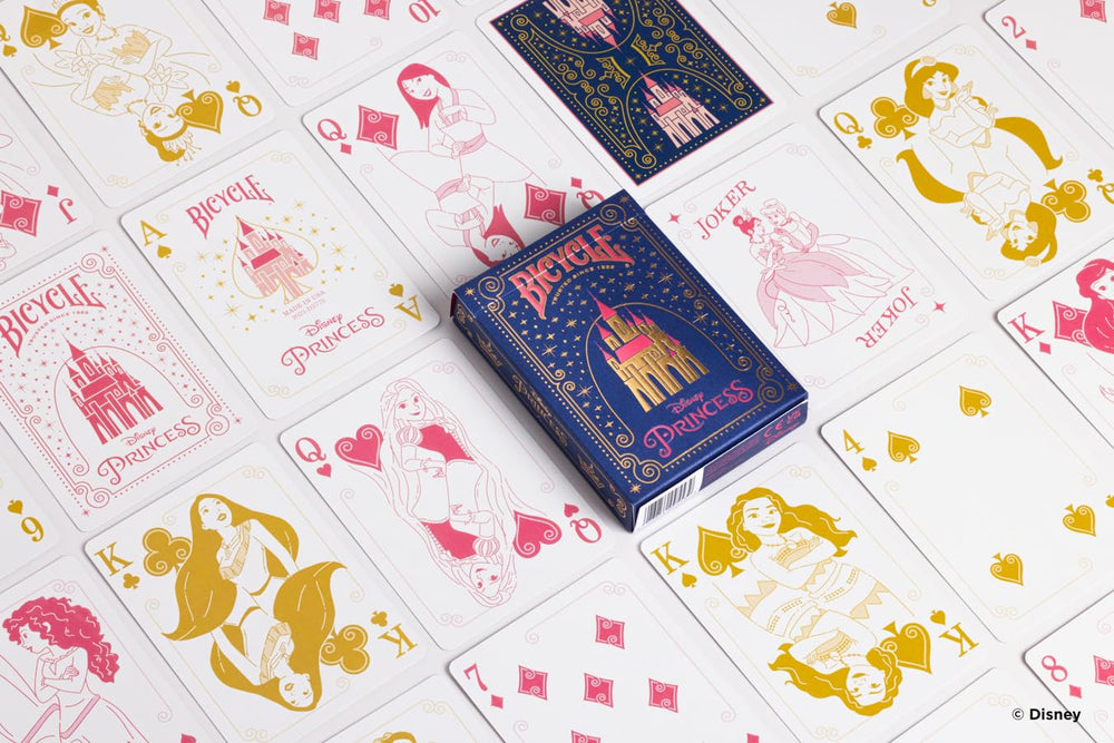 Color variation of Bicycle Disney Princess playing cards