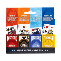 Bicycle instruction cards visible for quick learning and easy setup.