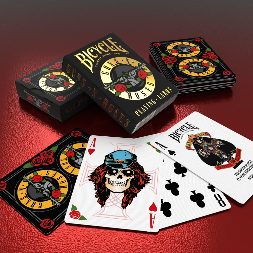 Bicycle Izzy Stradlin art card complements a rock-inspired card collection.