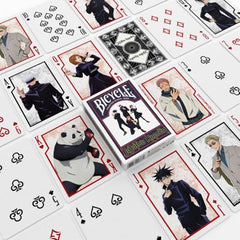 Bicycle Jujutsu Kaisen Gojo court card art with bold visuals.