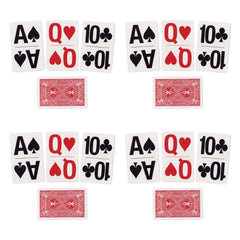 Bicycle large-print bridge-size cards in hand with bold faces for beginners.