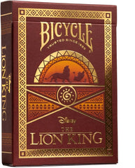 Bicycle Lion King playing cards tuck with shimmering foil for a premium game-night look.
