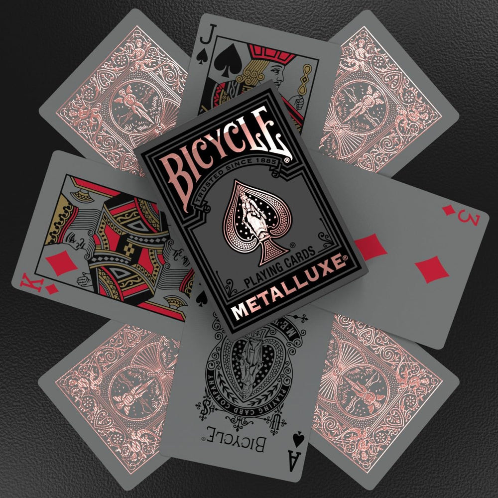 Bicycle Metalluxe premium cardstock designed for durability.